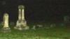 The Red Eyes In The Trees May Be A Bat, There Are Lots Of Woods Back There, But The Red Eye Peeking Out From The Tombstone Gets Me........
