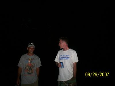 Two Orbs on Man